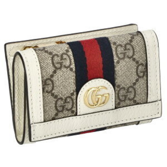 Gucci Ophidia Tri Wallet White - Picture 1 of 7